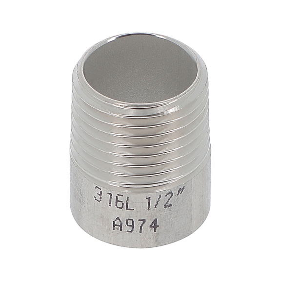 Embout mâle fileté inox A4 - 1