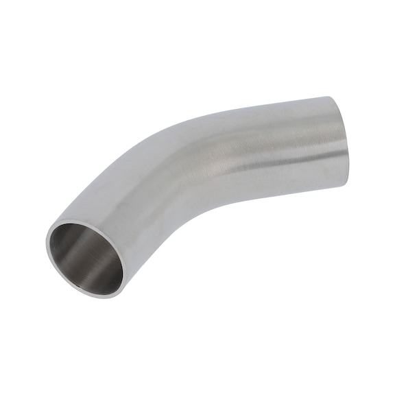 Coude à 45° avec partie droite SMS - 1