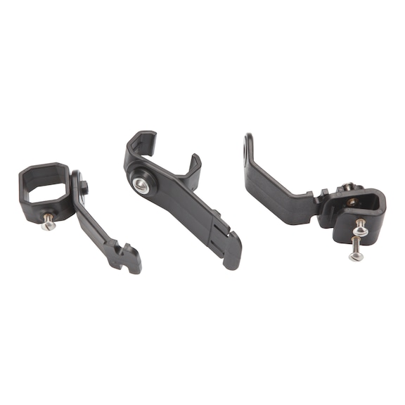 Kypäräkiinnike, -pidike, yleismalli LED-taskulampuille räjähdyssuojauksella - KYPÄRÄKIINNIKE TASKULAMPUILLE PELI 0770