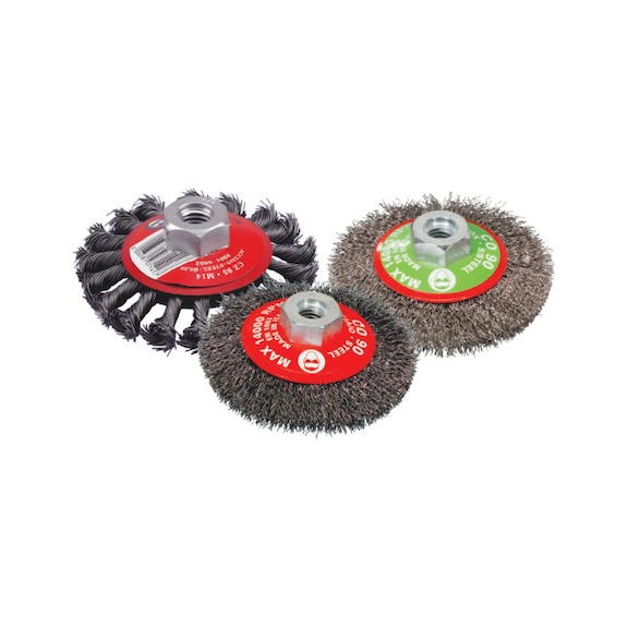 Spazzola circolare per smerigliatrice angolare TIPO CONICO - 1