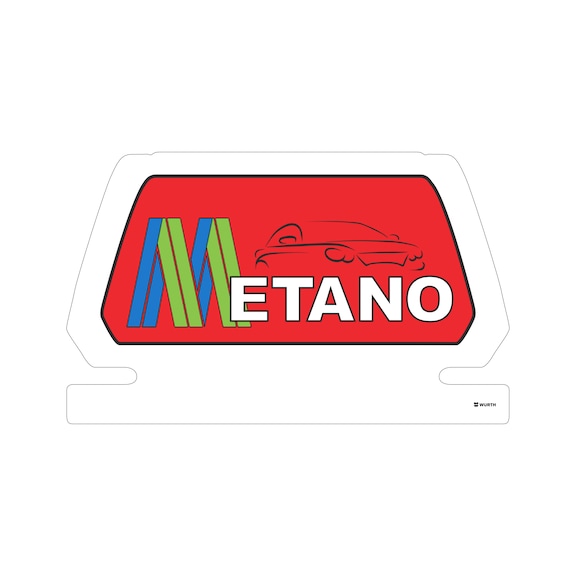 Cartello magnetico  “METANO” - 1