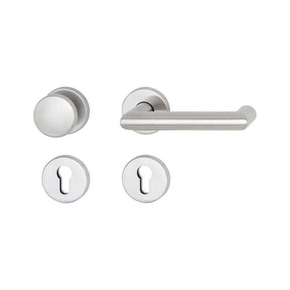 Door handles A 507 - DH-A2-A507-CH-ROS-CK-L/R-MATT