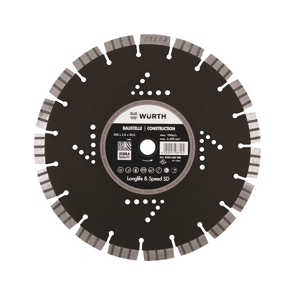Disque diamant, long life & speed, chantier - DISQUE DIAMANT 2,4-D300MM