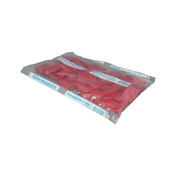 Unterlegplatten, geschlitzt - ABSTMNTGCLIP-KST-ROT-50X50X5-34605