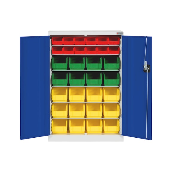 Armoire pour bacs de consommables - PRO FB 6 - gris clair RAL 7035/bleu gentiane RAL 5010