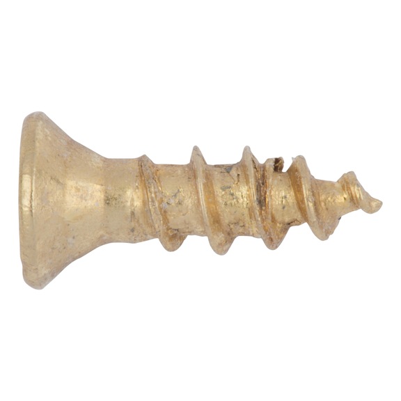 ASSY<SUP>®</SUP> 3.0 brass-plated Screw for slatted hinge - SCR-CS-SMALHD-WO-AW10-(D1J)-3X20/17