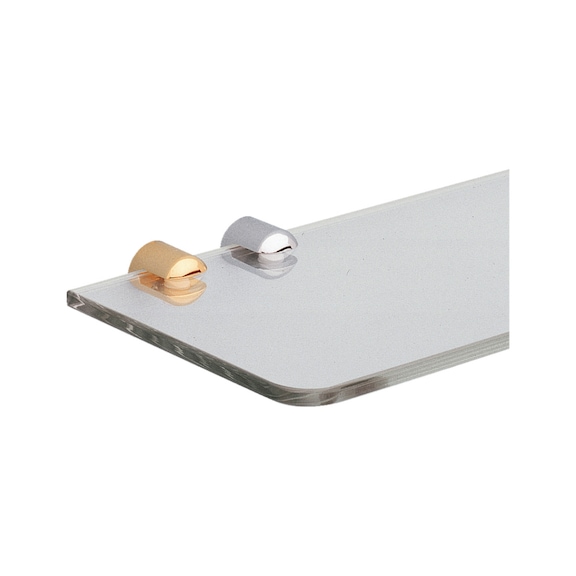 50 Pezzi Clip Di Fissaggio Per Vetro Trasparenti Con Viti – Supporto Per Mensole E Armadi (Spessore 4 Mm)