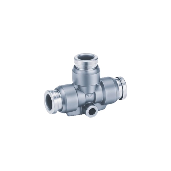 T şekilli redüksiyonlu geçmeli konnektör, pirinç