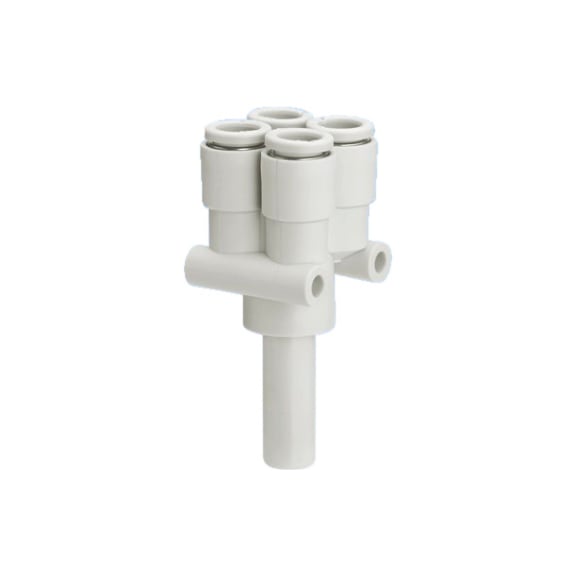 Y-shaped plug-in branch, 4-way  Plastic