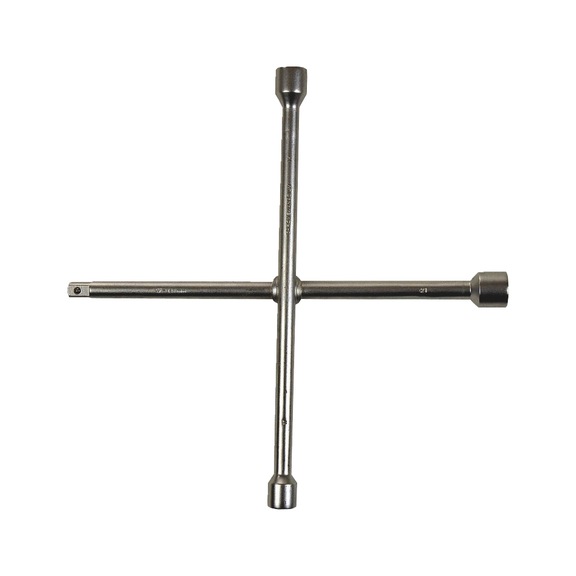 Four-way socket wrench - 4WAYSKTWRNCH-CAR-17X19X21X1/2ZO