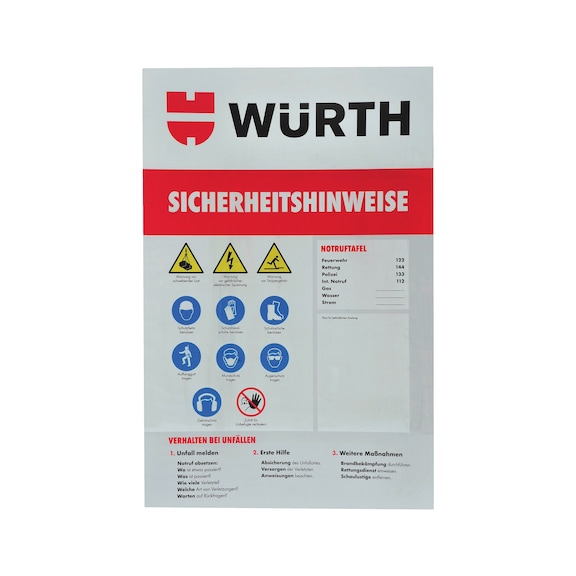 Hinweisschild  PSA  - HINWEISSHLD-SIH-ARBEITSSCHUTZ-800X1200MM