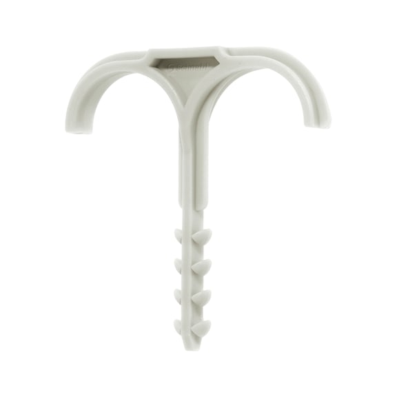 Kelepçe,esnek kablo kanalı içn,dübelli,çift borulu - CLIP-PP-(25-32MM)