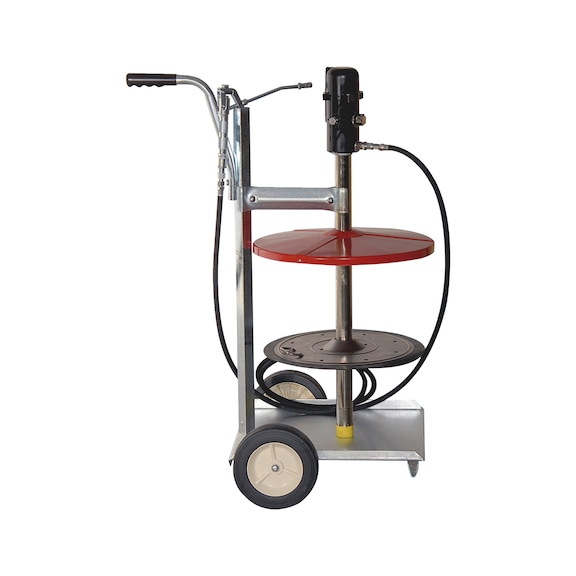 Compressed air grease press On castors - GRSEGUN-PN-WHEELED-F.50KG