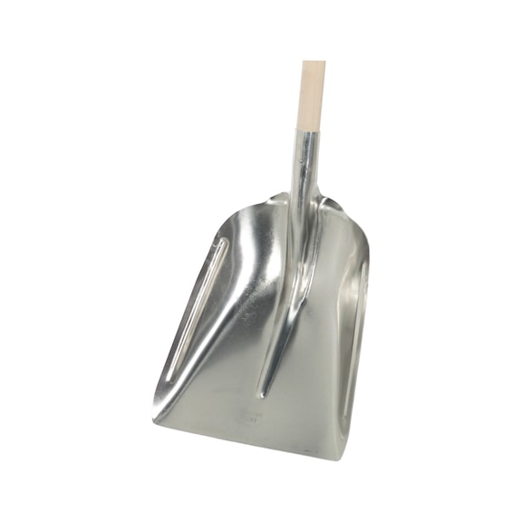 Snow shovel Aluminium with shaft - SNOWSHOVL-LMET-HANDLE-L120CM-39X33MM