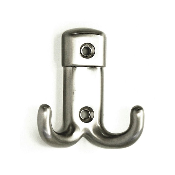 Coat hook  screw-on  - CLTHHOK-A2-(NI)-MATT-63X54MM