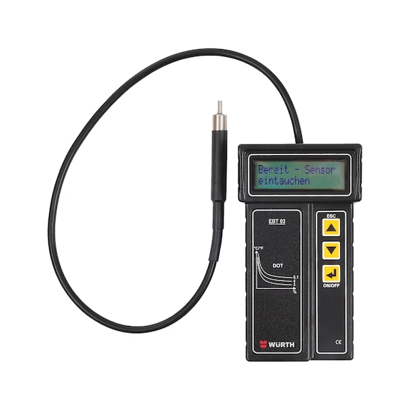 Esnek sensörlü fren hidroliği test ekipmanı - BRKFLUDTEST-EL-(DOT3-5)-(SENSO-CBL)-9V