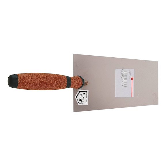 Brick trowel  Cork handle  - BRCKLRTRWL-A2-SQUARE-CORKHANDLE-180MM