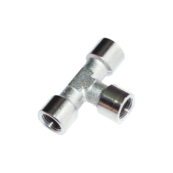 T-pieces  axial: female/female thread, radial: female thread