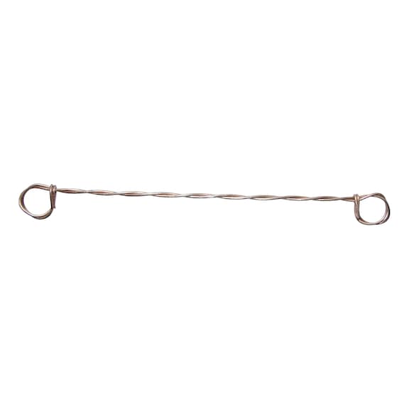 Pendentf flocon de nege avec fl enveloppé, ovale, grand, cuvre