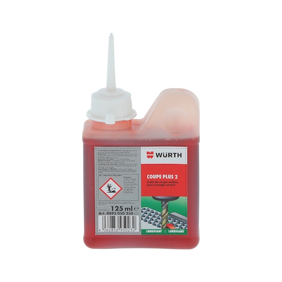 Huile de coupe COUPE PLUS 2 pour usinage sévère - 125 ml - bouteille plastique