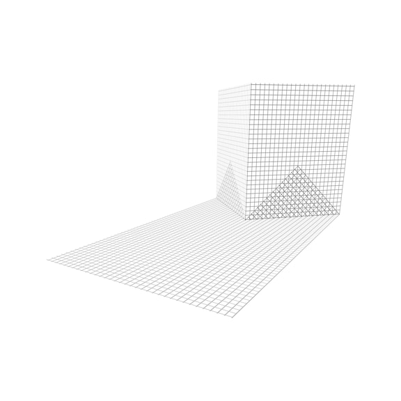 Gewebe-Sturzeckwinkel - STURZECKWNKL-GWB-20CM