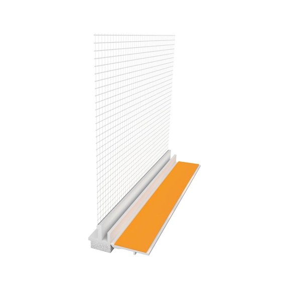 Anputzleiste Standard mit Gewebe - ANPUTZLST-GWB-9MM-L1,4M