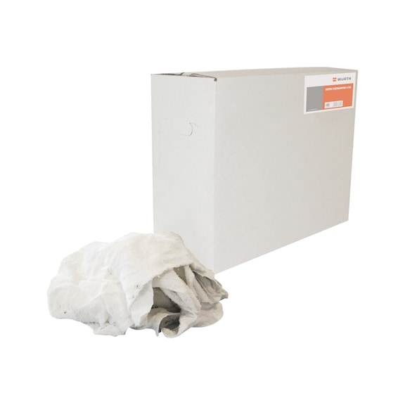 Poetsdoek, textiel - POETSLAPPEN-WIT-TEXTIEL-8KG-FIJNGESNEDEN