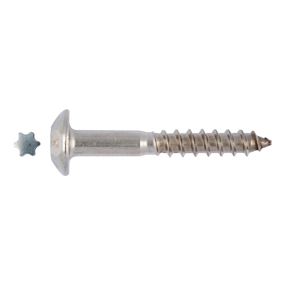 Viti Per Legno HECO-TOPIX-plus In Acciaio Inox A2 – Testa Tonda Torx, Filettatura Completa, Misure Varie