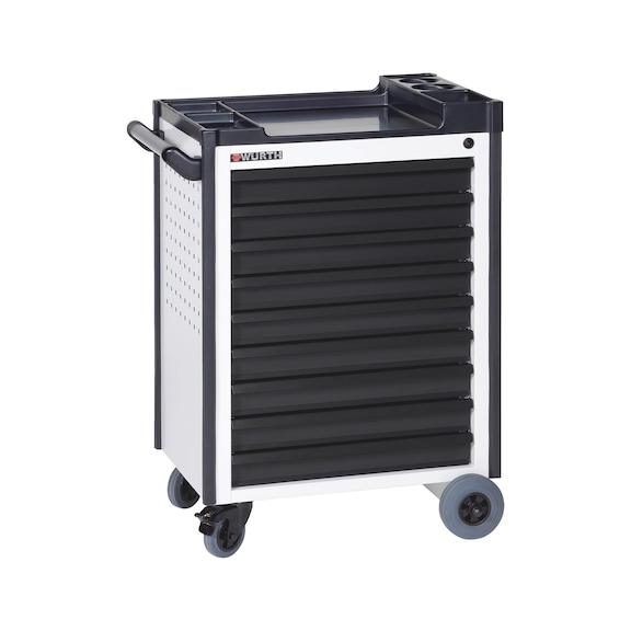 Compact workshop trolley - WRKSHPTRLY-TLSYS-C9-TOP-R7035