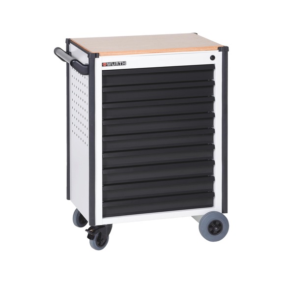 Compact workshop trolley - WRKSHPTRLY-TLSYS-C9-WO-R7035