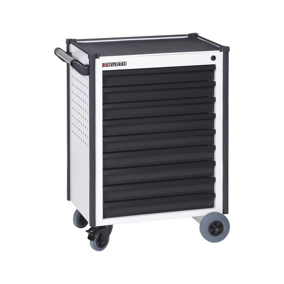 Compact workshop trolley - WRKSHPTRLY-TLSYS-C9-MAT-R7035