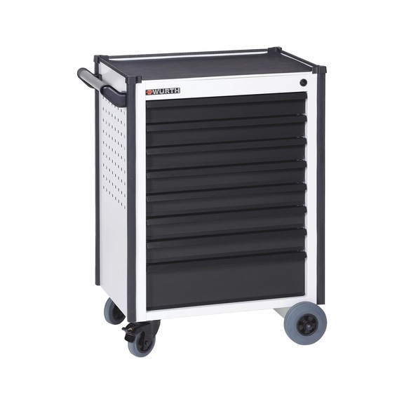 Compact workshop trolley - WRKSHPTRLY-TLSYS-C8-MAT-R7035