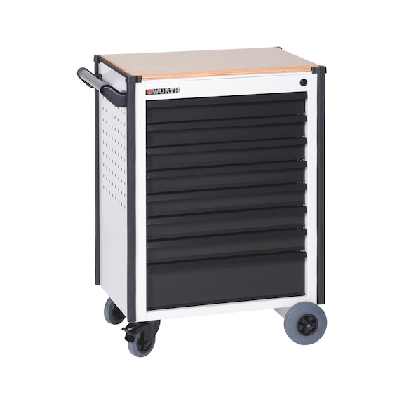 Compact workshop trolley - WRKSHPTRLY-TLSYS-C8-WO-R7035