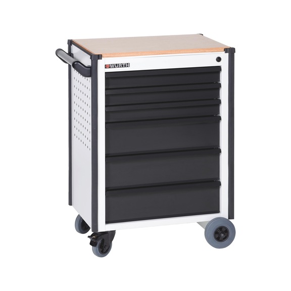Compact workshop trolley - WRKSHPTRLY-TLSYS-C6-WO-R7035