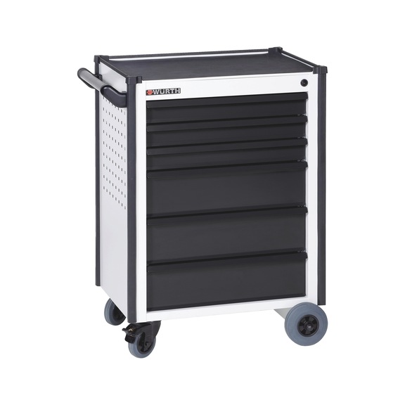 Compact workshop trolley - WRKSHPTRLY-TLSYS-C6-MAT-R7035