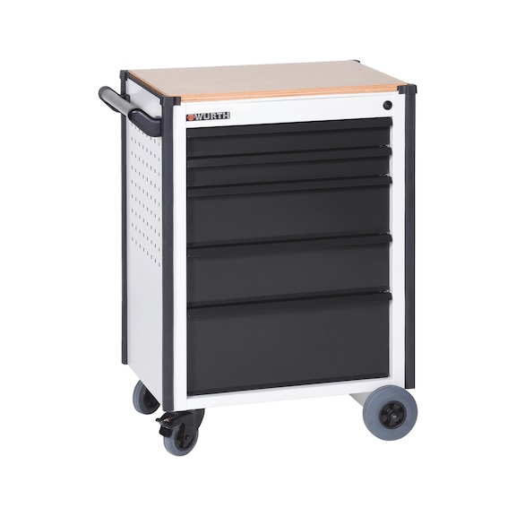 Compact workshop trolley - WRKSHPTRLY-TLSYS-C5-WO-R7035