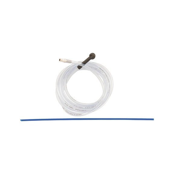 Nylonslange, komplet med nippel Til vakuumbremseudluftningssystem - NYLONSLANGE M.GUMMINIPPEL 3METER