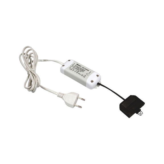 Trasformatore elettronico di sicurezza per luci a LED con sistema a innesto LD1 - 1