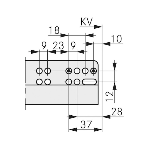 Vionaro H89 frame clear shape and 13 mm thin design - FRMSYS-VION-H89-GRAPHIT-NL500MM