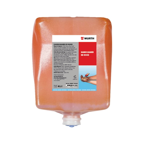 HAND CLEANSER HD WITH SOLVENTS HAND CLEANSER HEAVY DUTY - RED 4 L - HNDCLNR-RED-4LTR