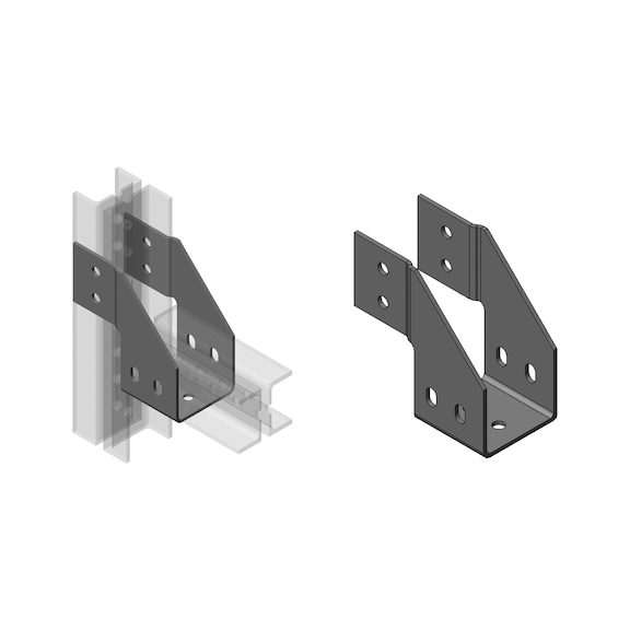 Connecteur W-SL barre de verrouillage&nbsp;80 - W-SL VERB RSTIEL 80 GRU E-03-0018-08-01