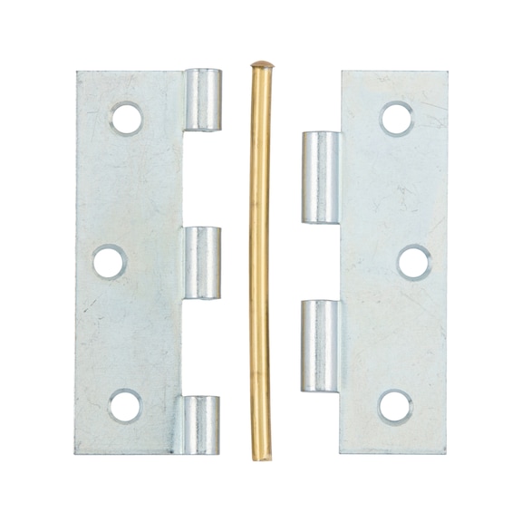 Gerolltes Scharnier mit losem Stift schmal - SHAN-GEROLLT-SCHMAL-STI-ST-(ZN)-75X50MM