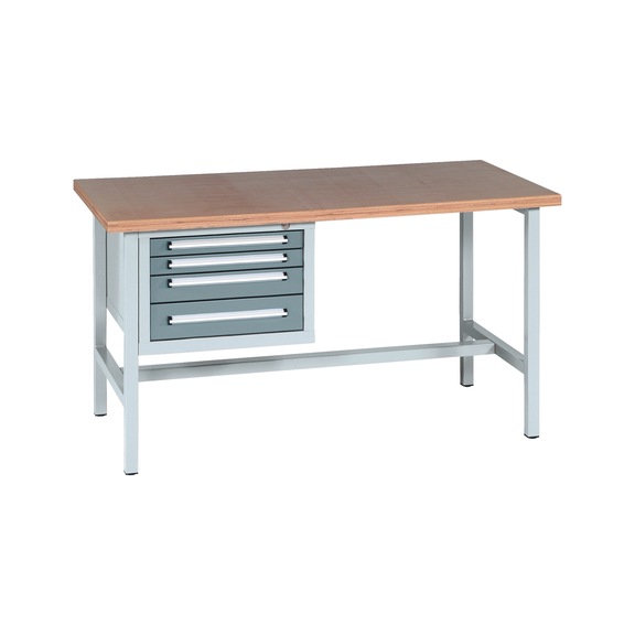 Workbench PRO WUSK - WRKBNCH-PRO-WUSK1/4-1500-RAL7042