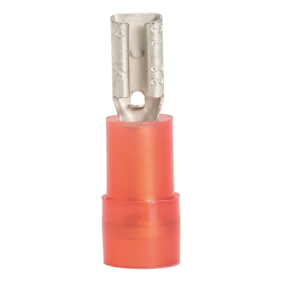 Crimp cable lug, push connector polyamide insulated - CRMPCBLLUG-PSHCO-2,8X0,8MM-1,5SMM