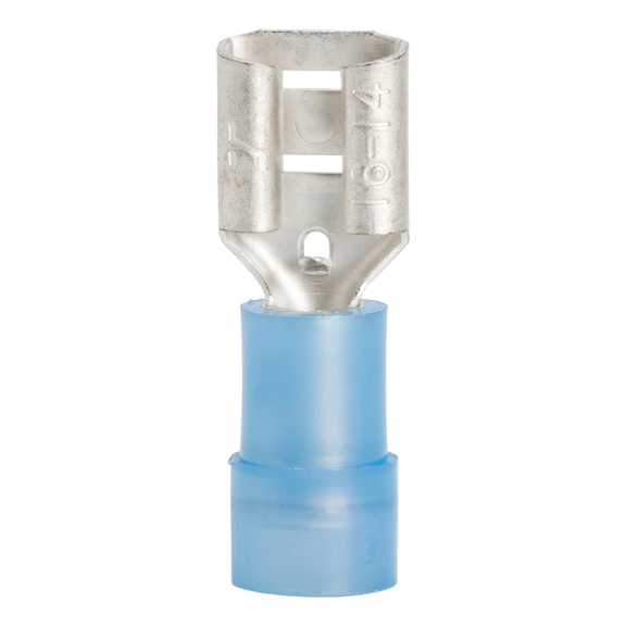 Cosse électrique à sertir isolée plate femelle isolation en polyamide - CRMPCBLLUG-PSHCO-6,3X0,8MM-2,5SMM