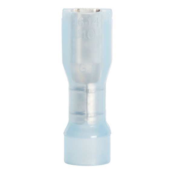 Crimpkabelschuh Flachsteckh&uuml;lse Polyamid-vollisoliert - CRIMPKBLSHH-FLSTEHUE-VLISO-2,8X0,8-BLAU