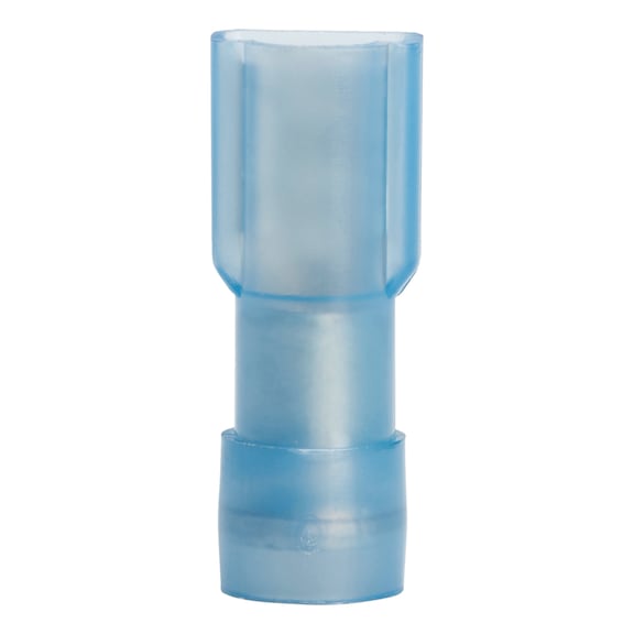 Crimpkabelschuh Flachsteckh&uuml;lse Polyamid-vollisoliert - CRIMPKBLSHH-FLSTEHUE-VLISO-4,8X0,8-BLAU