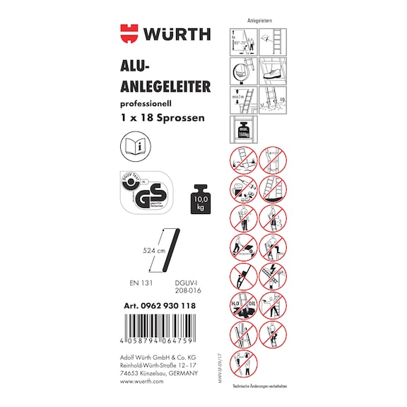 Article sticker - LBL-(F.LDR-0962930118)-PVC