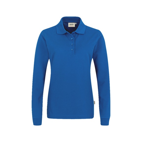Work poloshirt HAKRO 215 MIKRALINAR&reg; women's long-sleeved polo shirt - LONGSLEEVE-POLO-WOMAN-HAKRO-215-10-XS