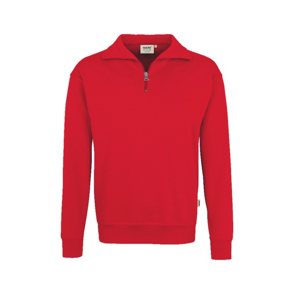 Work jumper, half-zip HAKRO 451 Premium zip sweatshirt - WRKJUMPR-(HALF-ZIP)-HAKRO-451-02-5XL
